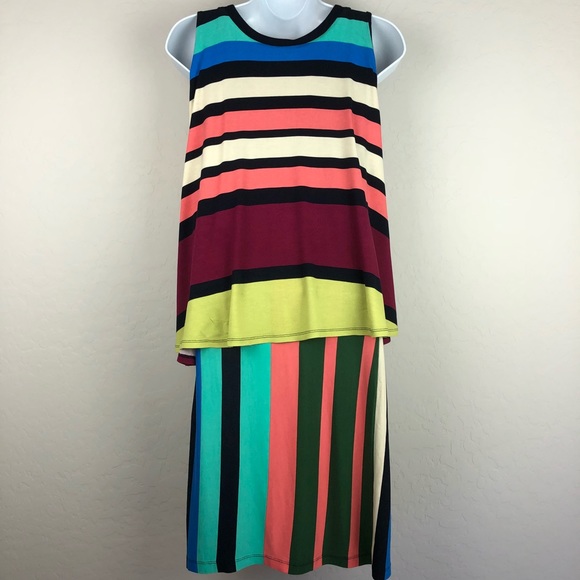 Anthropologie XS Colorblock Maeve Sleeveless Dress - Picture 2 of 8